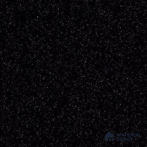 G047 Black Bird 8.17 ft x 2.49 ft Solid Surface Corian - 6 mm